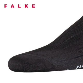 FALKE 德国鹰客 Milano 棉罗纹四季舒适休闲商务中筒男袜 黑色black 41-42 14683-3000