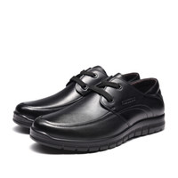 Fuguiniao 富贵鸟 男士头层牛皮鞋系带商务休闲舒适 S903507 黑色 44