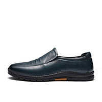 富贵鸟（FUGUINIAO） 商务休闲皮鞋男士舒适低帮套脚时尚S993716 蓝色 40