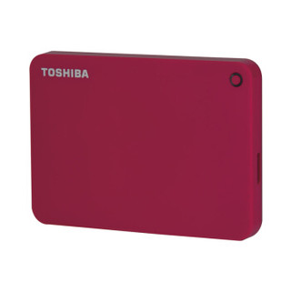 东芝（TOSHIBA）CANVIO  ADVANCE V9 4TB USB3.0 移动硬盘 只换不修 2.5英寸 活力红 时尚多彩 加密安全