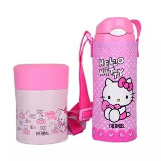 HERMOS 膳魔师 hello kitty 保温杯+焖烧杯 2件套装 400ml+300ml 粉色 +凑单品