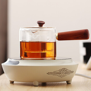 束氏 玻璃煮茶器泡茶壶陶瓷电陶炉煮茶炉套装侧把壶黑茶普洱茶煮水耐高温可加热壶