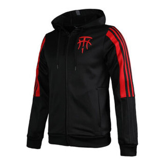 adidas 阿迪达斯 男子 篮球系列 TMAC HOODIE 运动 夹克 DZ0823 黑色 2XL码