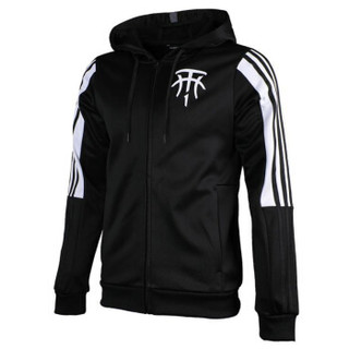 adidas 阿迪达斯 男子 篮球系列 TMAC HOODIE 运动 夹克 DP4941 黑色 2XL码