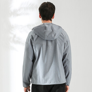 Columbia 哥伦比亚 软壳衣 户外男款防泼水软壳夹克 防风软壳衣外套 WE1207021 灰色  M