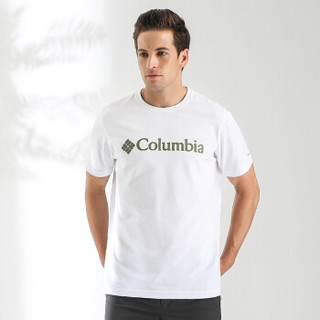 Columbia 哥伦比亚 户外经典logo舒适面料吸湿T恤 PM3547 100 XL