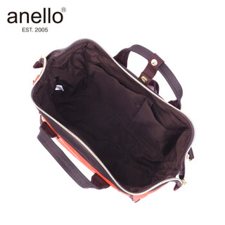 anello 阿耐洛 潮流多用包男女手提包中号单肩斜挎包H0851 红黑拼接