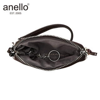 anello 阿耐洛 日本轮带卡套手拿包零钱包卡包随身收纳包 AT-N0574深棕色