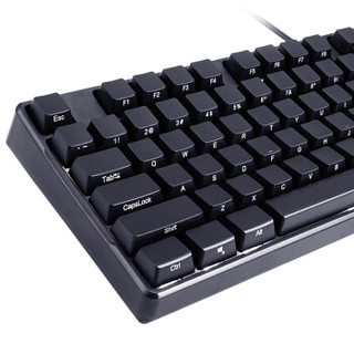 AULA 狼蛛 G908 104键 有线机械键盘 侧刻 黑色 狼蛛青轴 单光