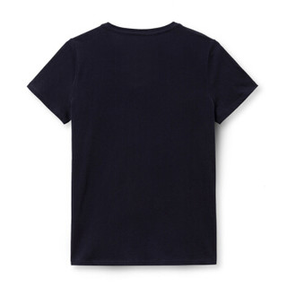 Gap旗舰店 女装 夏季短袖T恤打底衫 圆领内搭logo上衣 452746 海军蓝色 165/88A(S)