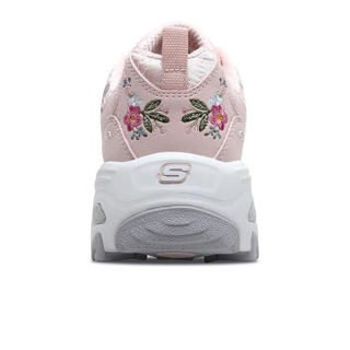 SKECHERS 斯凯奇 时尚休闲女款 潮流绣花熊猫鞋 11977-LTPK浅粉色 37