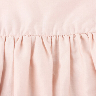 Gap旗舰店 童装 婴儿女婴 夏季玫瑰图案收腰圆领连衣裙375113 新纯粉色 90cm(18-24月)