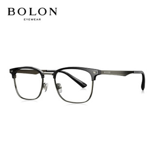 暴龙BOLON近视眼镜框男女款新款板材光学架复古矩形光学镜BJ6031+暴龙1.60