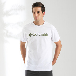 Columbia 哥伦比亚 户外经典logo舒适面料吸湿T恤 PM3547 100 L