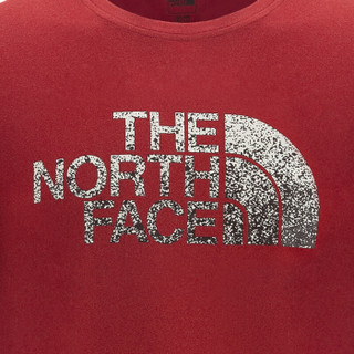 THE NORTH FACE 北面 男款户外透气长袖圆领T恤  A3L6V 红色 L