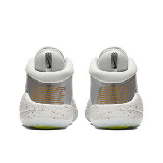 耐克（Nike）女子高帮篮球鞋FUTURE FLIGHT (GS)儿童运动鞋AH3430-002 白色/金/银3.5Y/35.5码