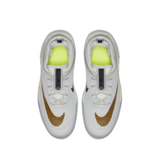 耐克（Nike）女子高帮篮球鞋FUTURE FLIGHT (GS)儿童运动鞋AH3430-002 白色/金/银3.5Y/35.5码