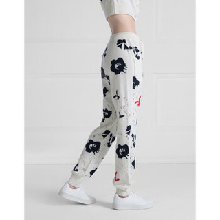 BARRIE预售 女士Moon Flowers系列印花裤子 白色花纹 国际通用码