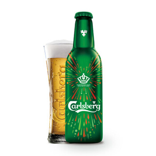 嘉士伯（Carlsberg）特醇啤酒皇冠铝瓶355ml*6瓶 烟花版组合装