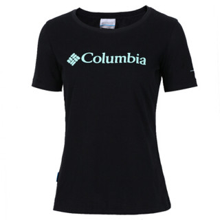 Columbia 哥伦比亚 探索系列 经典Logo圆领短袖吸湿舒适 PL1994 010 S