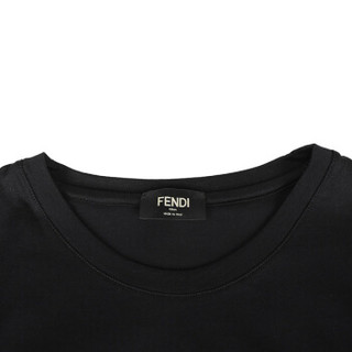 FENDI 芬迪 男士FF图案棉质圆领短袖T恤 FAF532 A54P F0GME XL