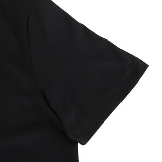 FENDI 芬迪 男士黑色FF图案棉质圆领短袖T恤 FAF532 A54P F0GME XL码