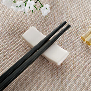 希尔（SHALL）合金筷子 不发霉易清洗耐高温礼品家用酒店日式筷 琥珀金福10双装3620-10