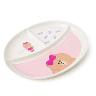 商品line friends 丘可树脂分格餐盘 卡通创意儿童饭盘碟子 家居日用