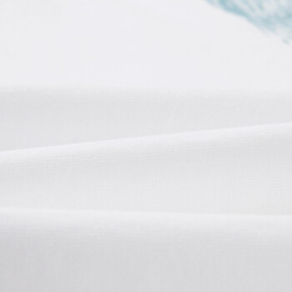 HLA海澜之家短袖T恤男2019夏季新品运动图案经典圆领短THNTBJ2R184A米白花纹(J4)180/96A(52)