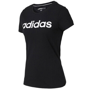 adidas 阿迪达斯 女子 运动休闲系列 W CE TEE 运动 短袖  DW7941  XS码  黑色