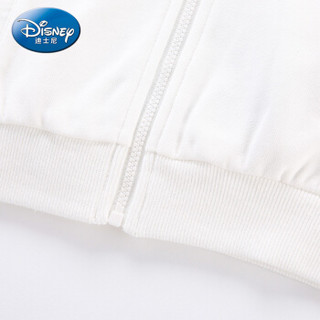 迪士尼 Disney 自营童装男童中小童针织时尚连帽外套2019春夏新款 DA916579E02 本白 100