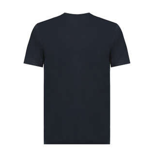 FENDI 芬迪 男士深蓝色FF图案棉质圆领短袖T恤 FAF532 A54P F0QG0 S码