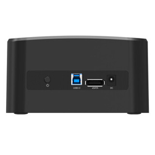 奥睿科(ORICO)硬盘底座 2.5/3.5英寸移动硬盘盒子USB3.0+eSATA 笔记本台式机外置硬盘座 黑色8618SUS3