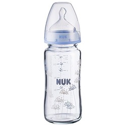  NUK 宽口玻璃奶瓶 240ml(附1号硅胶中圆孔奶嘴)