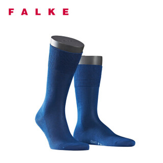 FALKE 德国鹰客 Tiago丝光棉罗纹商务正装长中筒男袜 蓝色royal blue 41-42 14662-6000