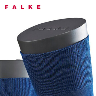 FALKE 德国鹰客 Tiago丝光棉罗纹商务正装长中筒男袜 蓝色royal blue 39-40 14662-6000