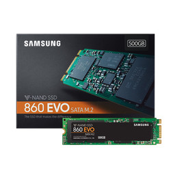 SAMSUNG 三星 860 EVO 500GB M.2 固态硬盘 MZ-N6E500BW