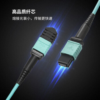 博扬（BOYANG）BY-24*MPO-1.5m 24芯MPO-MPO光纤跳线 1.5米万兆多模网线 40G光模块用集束光纤线