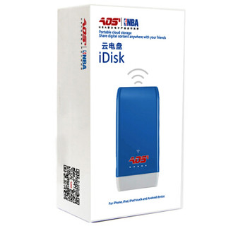 傲石（AOS）无线路由云电盘 MW010 （蓝色）iDisk 128G （附移动电源、Wifi存储、路由器等功能）