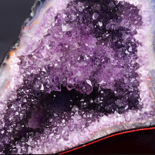 慈灵阁 紫水晶紫晶洞聚宝盆原石摆件水晶洞消磁石净化家居办公客厅礼品