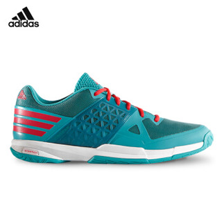 adidas 阿迪达斯 运动鞋男款 QUICKFORCE 超轻透气跑步网球鞋 羽毛球鞋 AF4885 43.5码 绿  送阿迪2285袜子