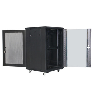 磊科L4.6618网络机柜18U 1米 交换机机柜 UPS机柜 加厚钢材功放机柜 机房机柜