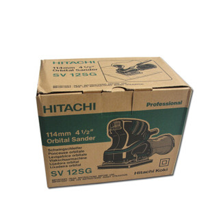 日立 HITACHI  电动工具砂光机轨道磨光机方型砂纸机家具木材平板打磨机木工抛光机 SV12SG