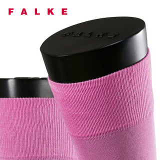 FALKE 德国鹰客 Tiago 丝光棉罗纹商务正装长中筒男袜 粉色peony 39-40 14662-8042-39