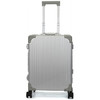 SUISSEWIN 铝镁合金旅行箱拉杆箱 男女万向轮登机行李箱SN1195 20英寸 银色