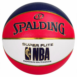 斯伯丁SPALDING 7号PU比赛篮球SUPER FLITE蓝球76-352Y 红/白/蓝