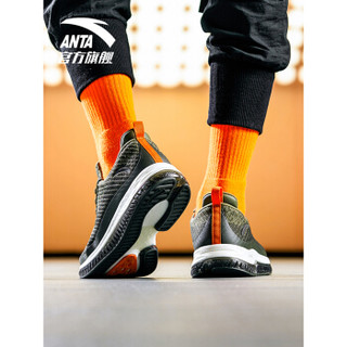ANTA 安踏 跑步系列 11845501 新款男鞋FLASHFOAM安踏虫洞科技跑鞋 深橄榄绿/碳绿/象牙白 7(男40)