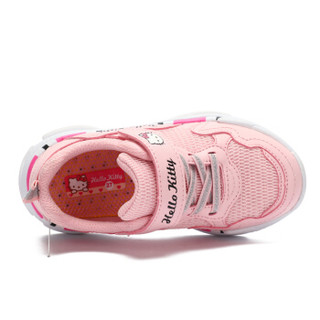 HELLOKITTY 童鞋女童运动鞋 休闲旅游跑步鞋 K8538834粉色34