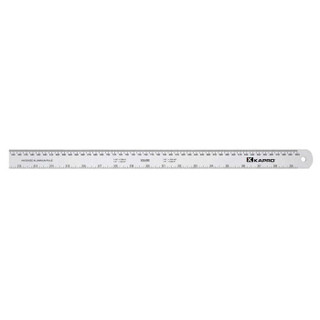 KAPRO 306-100厘米 以色列开普路铝合金直尺公英制测量尺测量绘图尺具尺子
