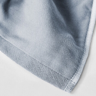 三利 枕巾 纯棉一对2条装 全棉纱布舒适透气加厚枕头巾 家用酒店卫生枕头盖巾 78×52cm 蓝色